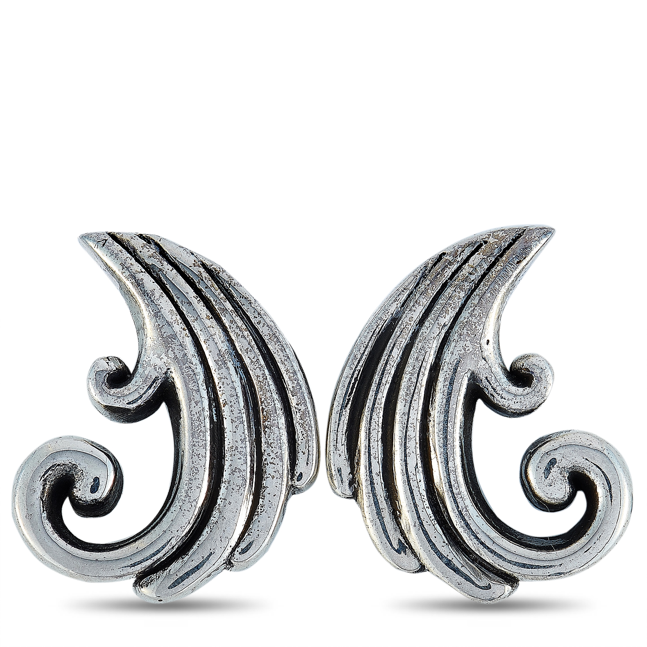 King Earrings - Silver