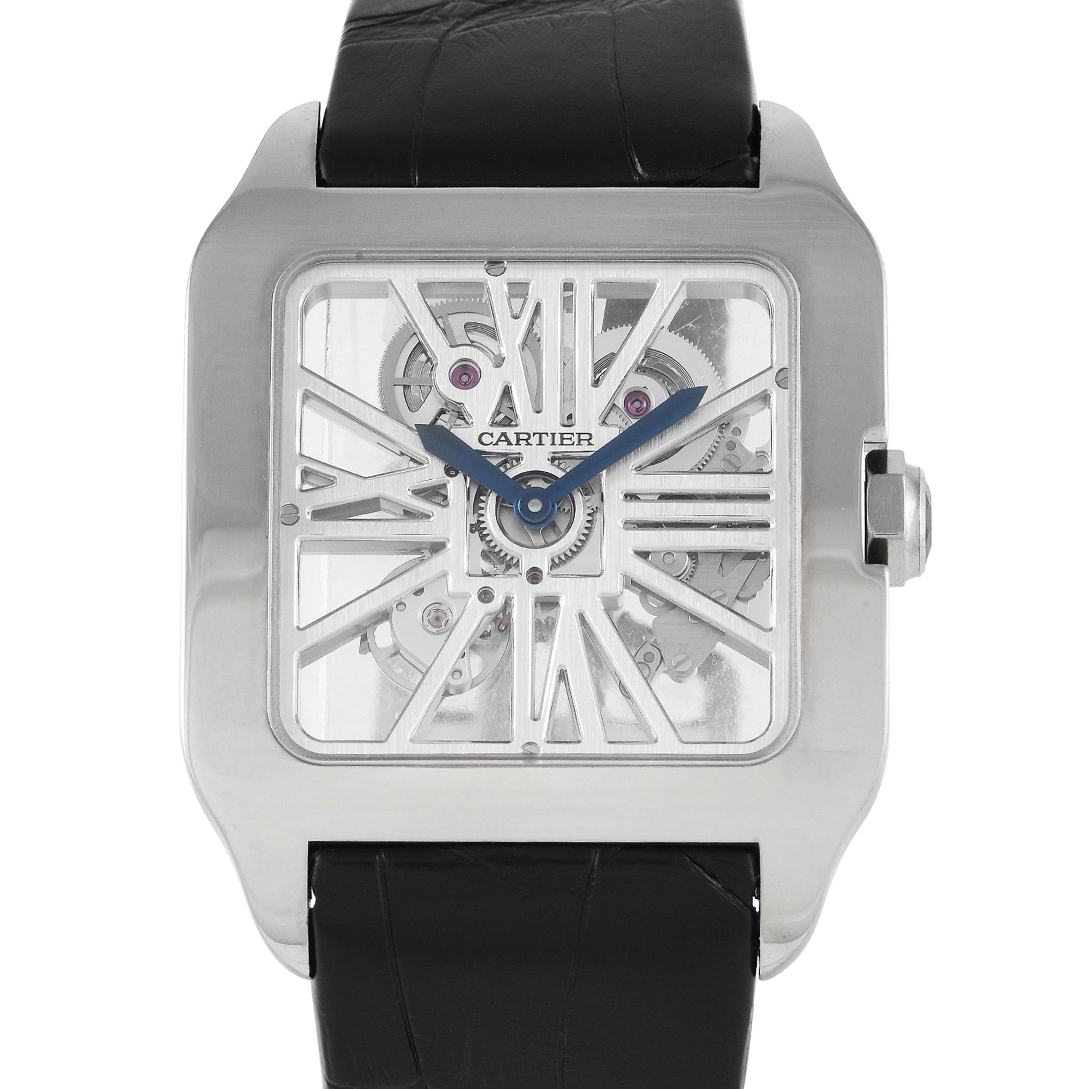 Cartier Santos-Dumont Skeleton Dial Watch W2020033