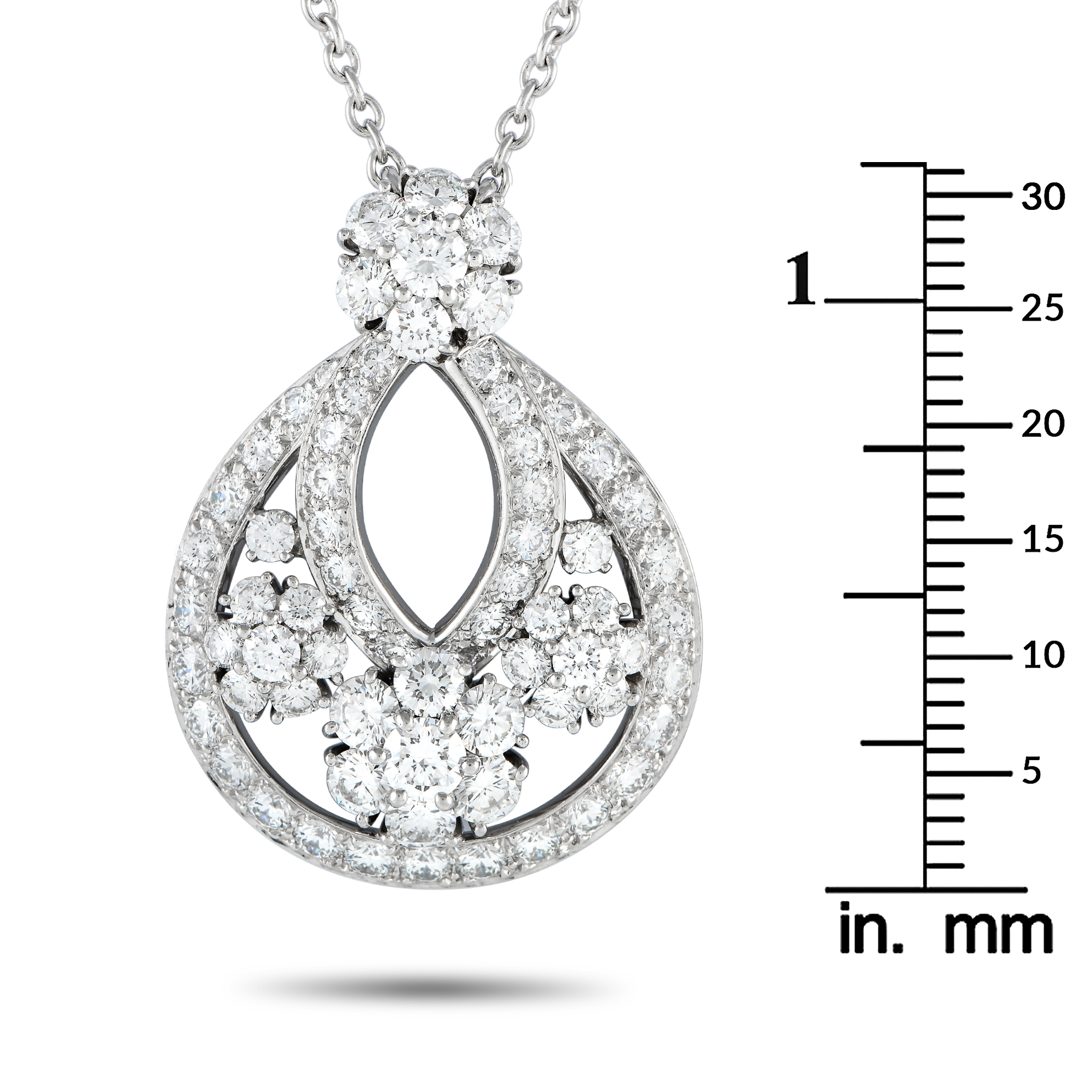 Snowflake necklace Platinum, Diamond - Van Cleef & Arpels