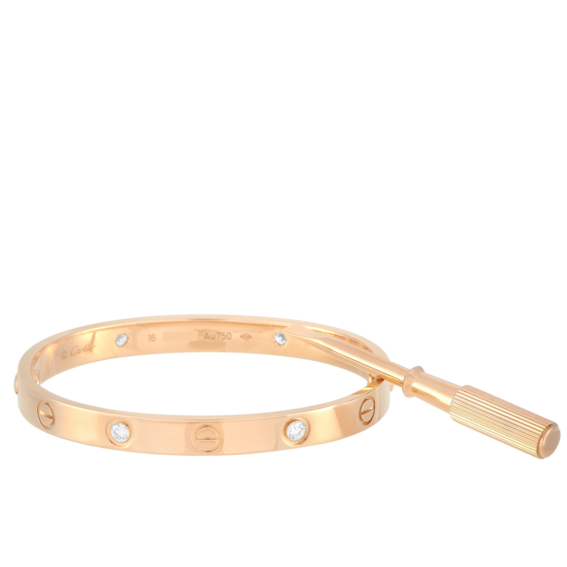 Cartier LOVE Bracelet - 18K White Gold Wrap, Bracelets - CRT100936