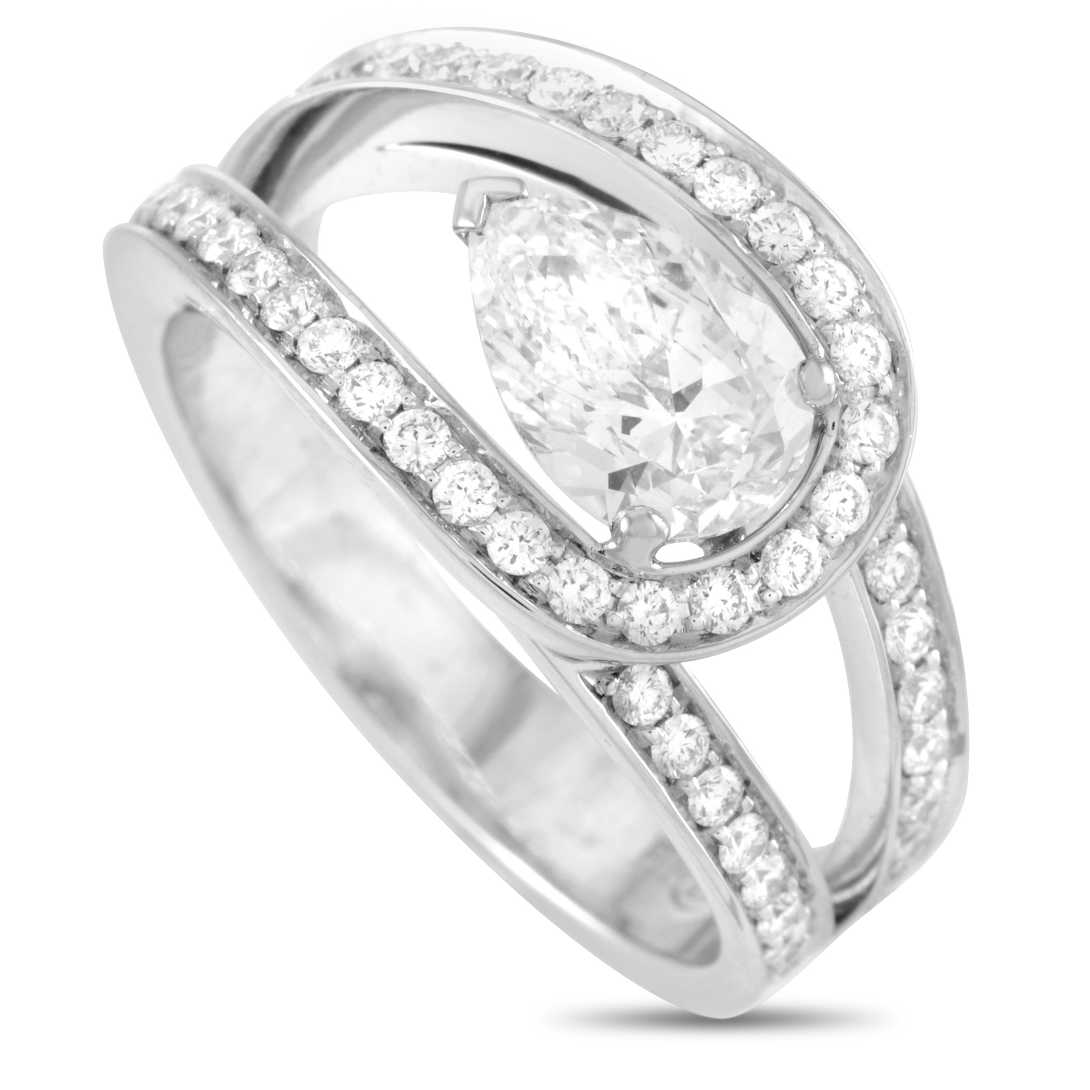 Fred of Paris Lovelight Platinum and Diamond Ring