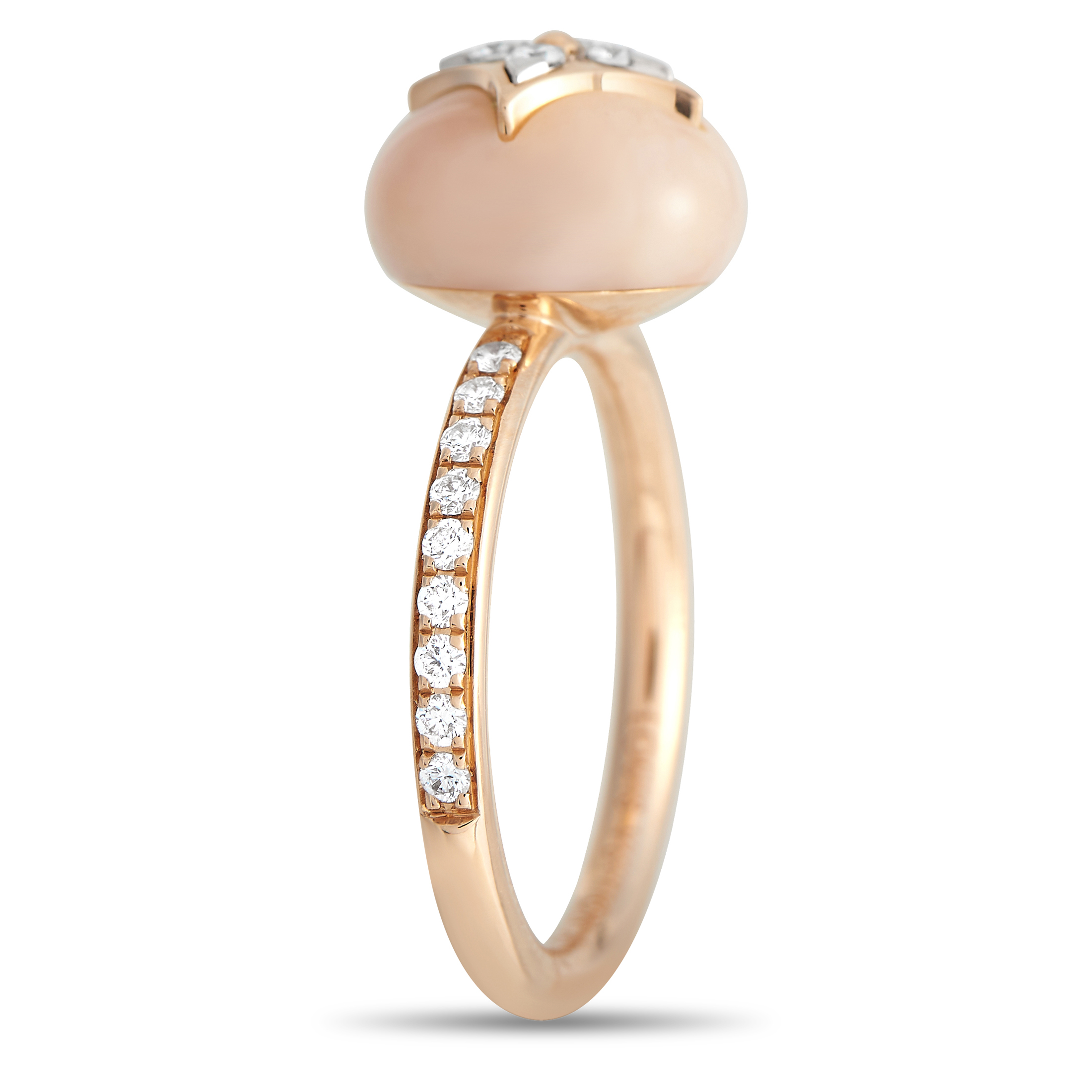 Louis Vuitton Empreinte Ring, White Gold and Diamonds Grey. Size 53