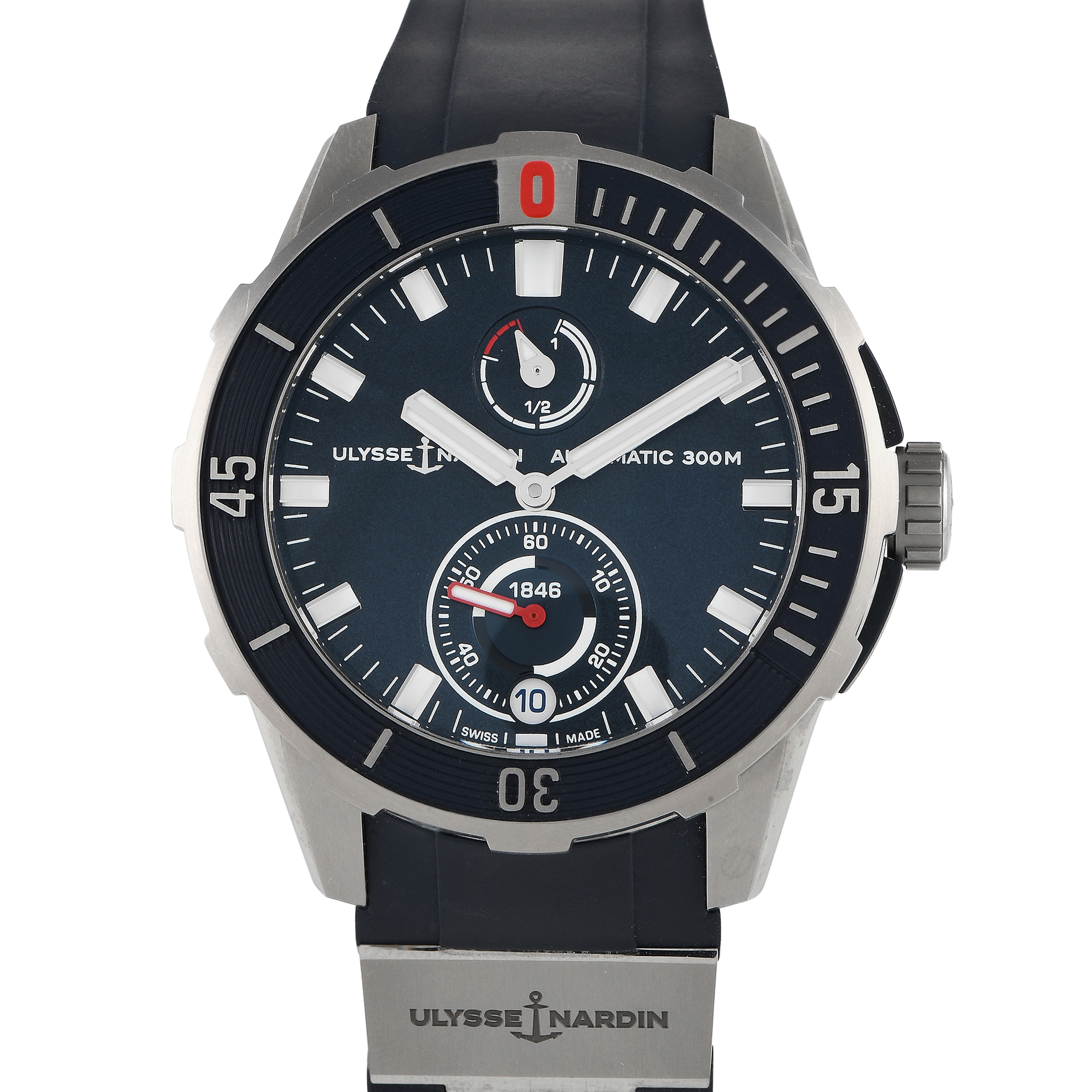 Ulysse Nardin Diver Chronometer Watch 1183-170/93 - 44mm - Blue