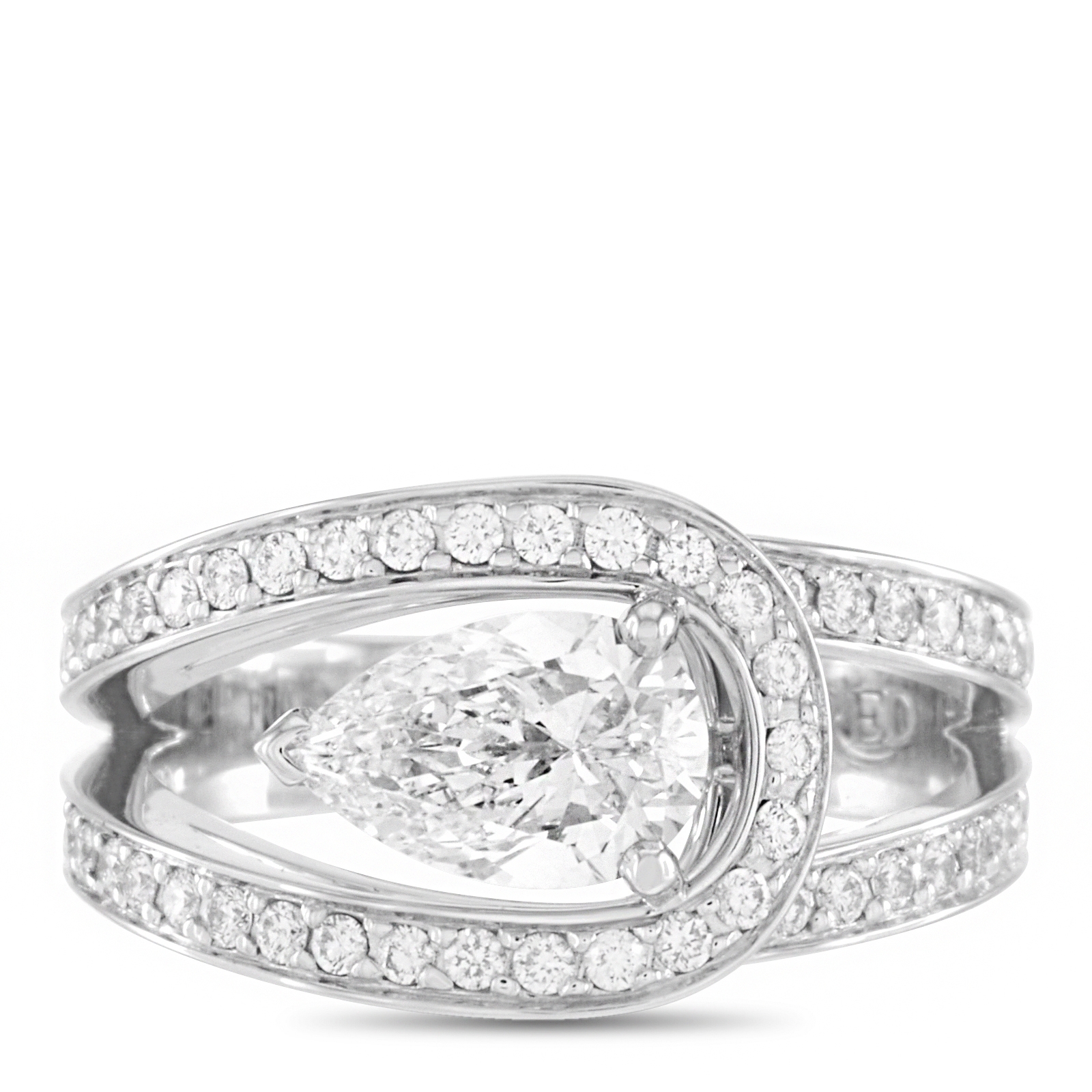 Fred of Paris Lovelight Platinum and Diamond Ring