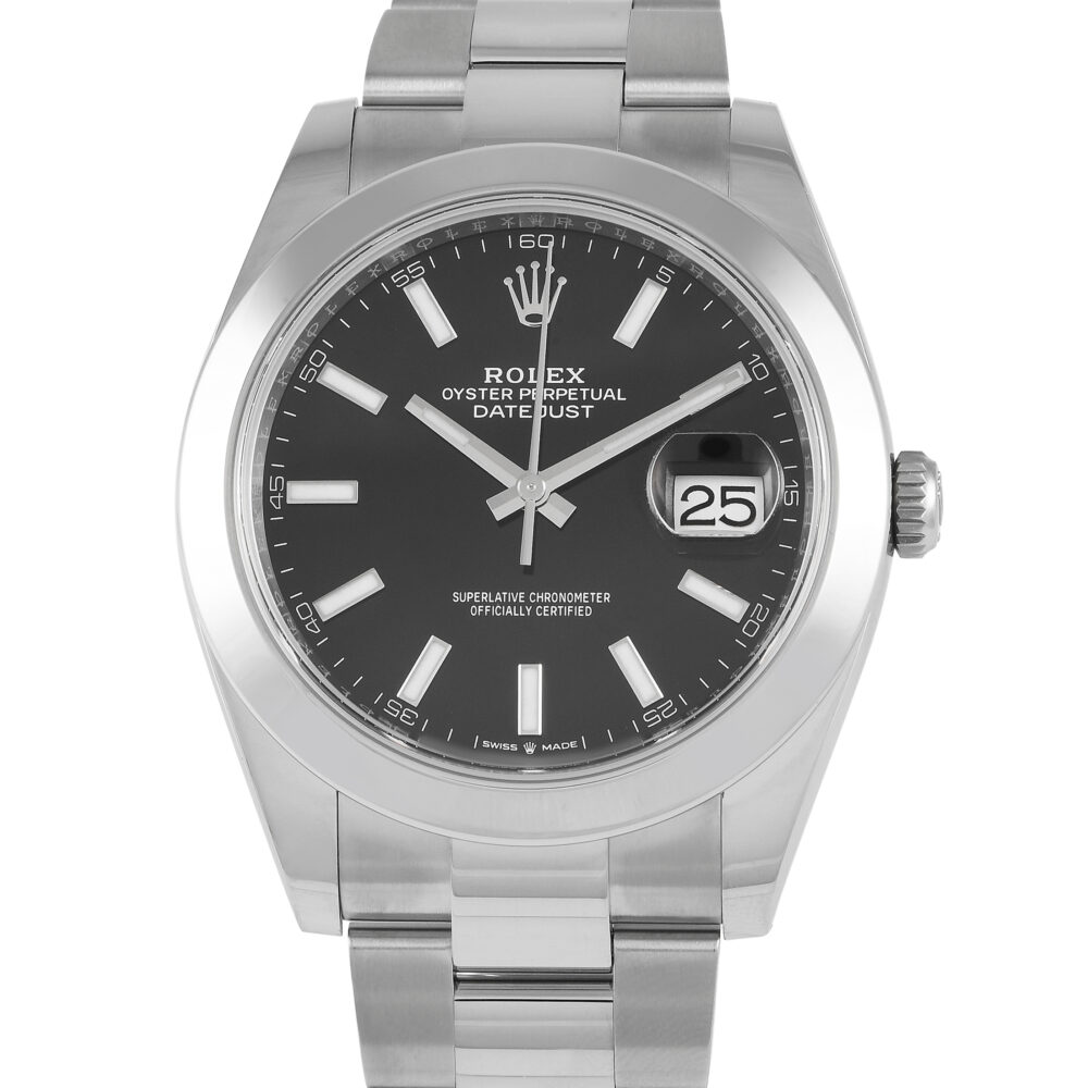 Rolex Datejust 41 Black Dial Watch 126300 - 41mm - Black