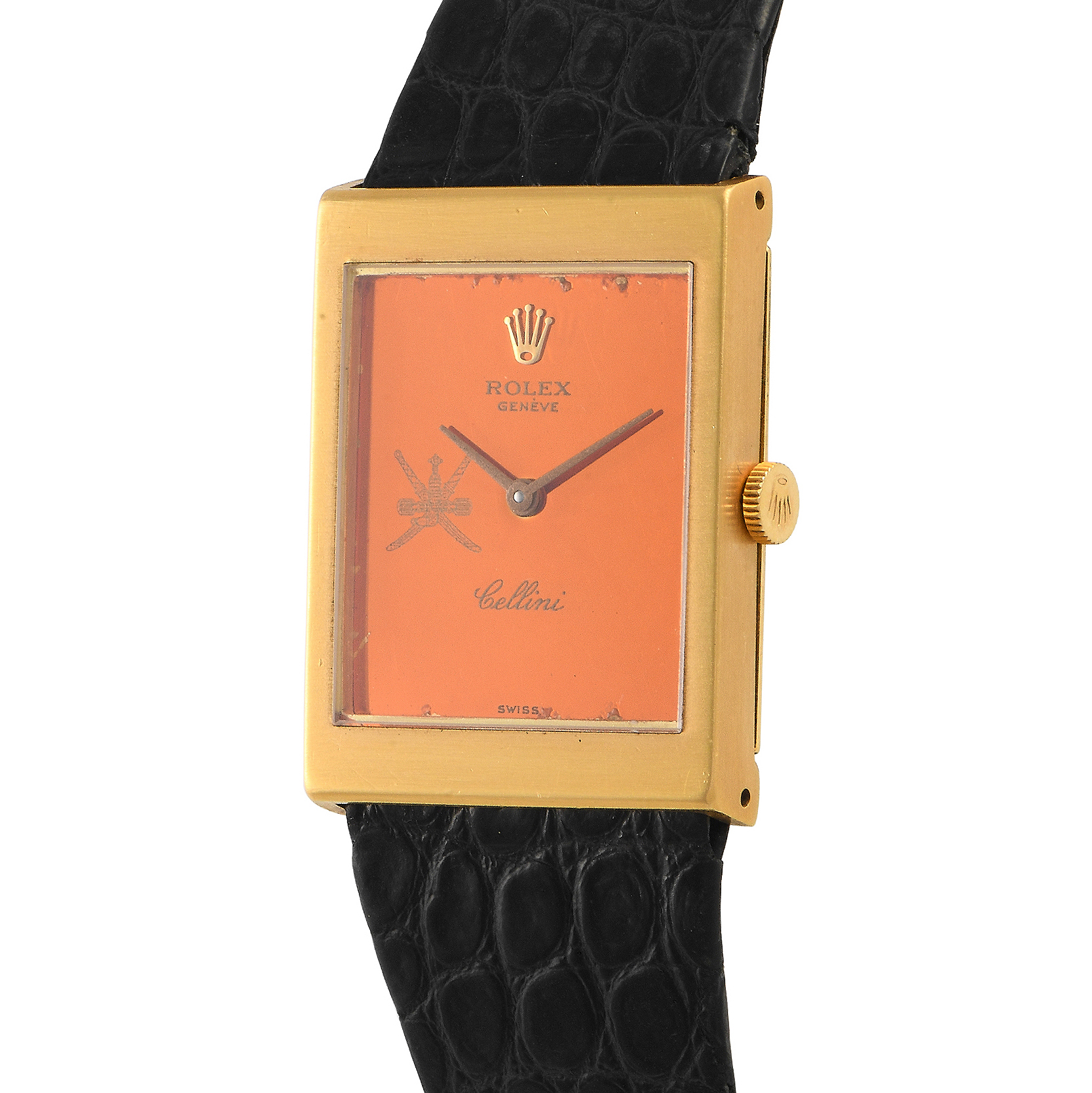 Rolex Vintage Cellini Khanjar 18K Yellow Gold Manual Wind Watch 4027