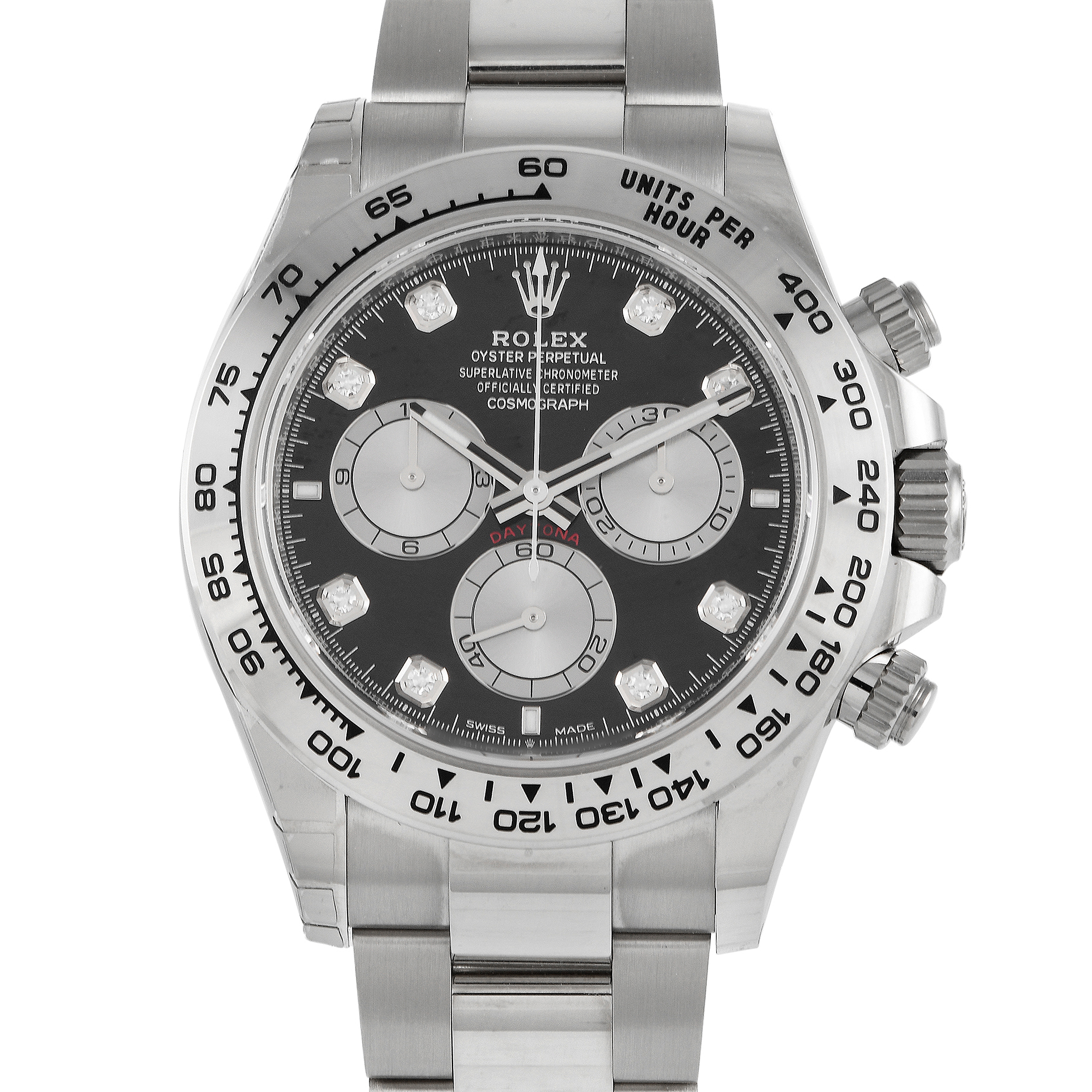 Rolex Daytona Diamond Dial White Gold Watch 126509