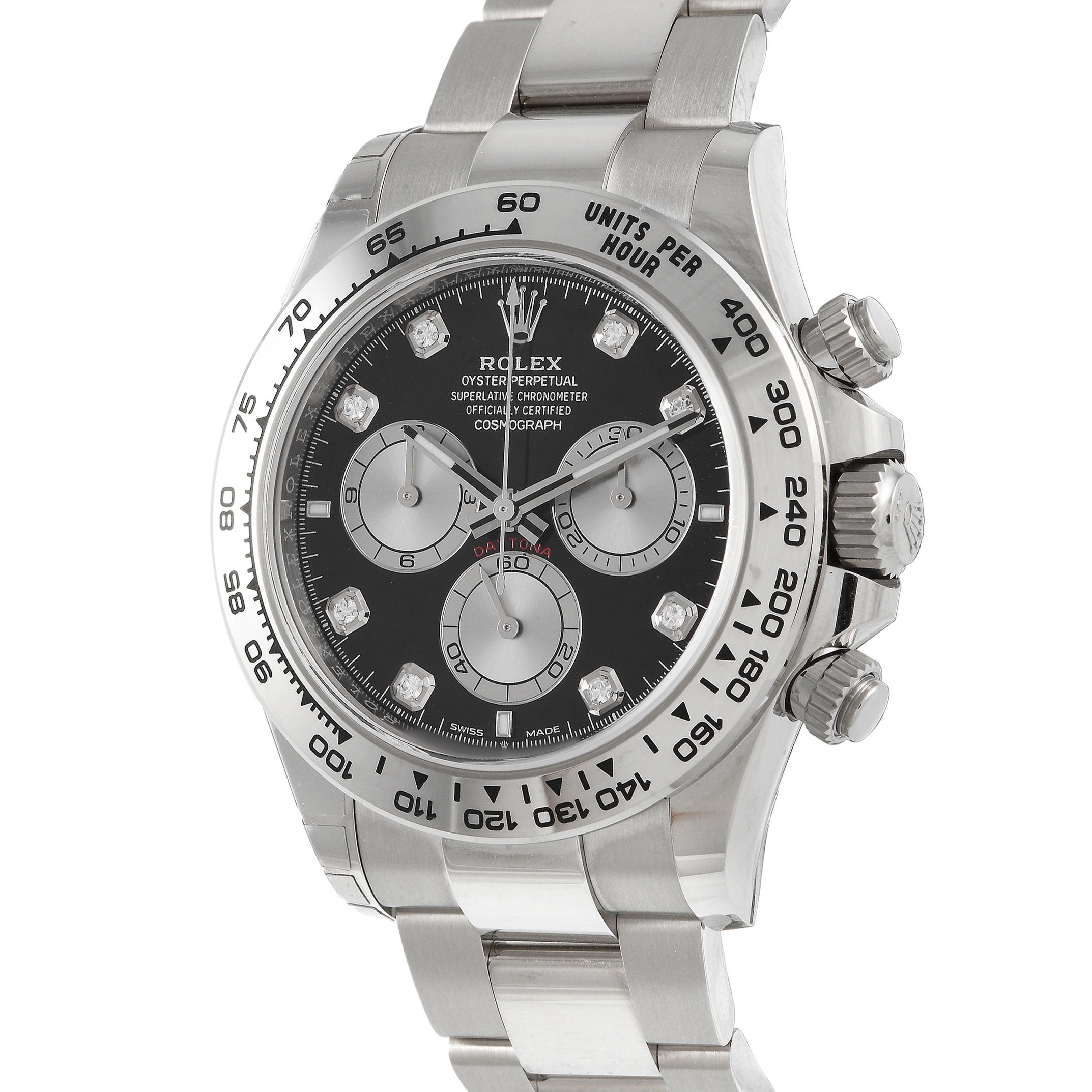 Rolex Daytona Diamond Dial White Gold Watch 126509